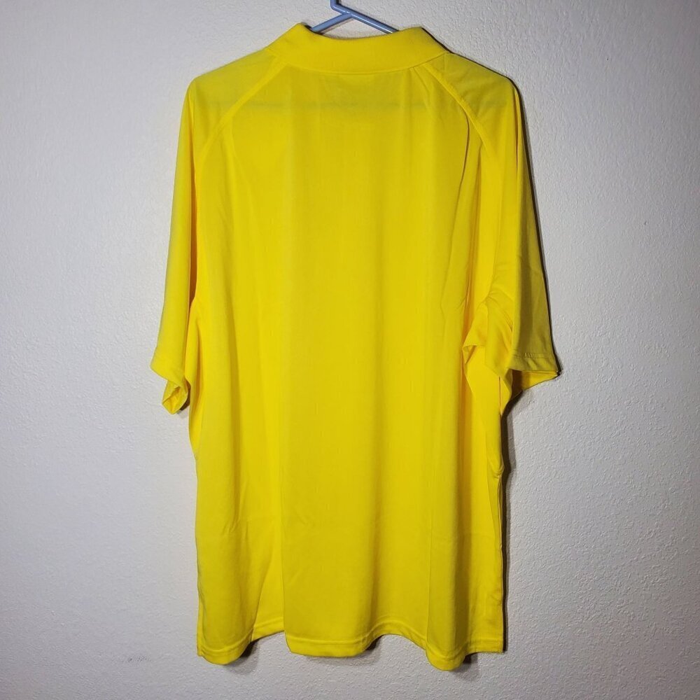 Clique Mens Yellow Tactical Polo Shirt XXL Short Sleeve NWT - Picture 4 of 11